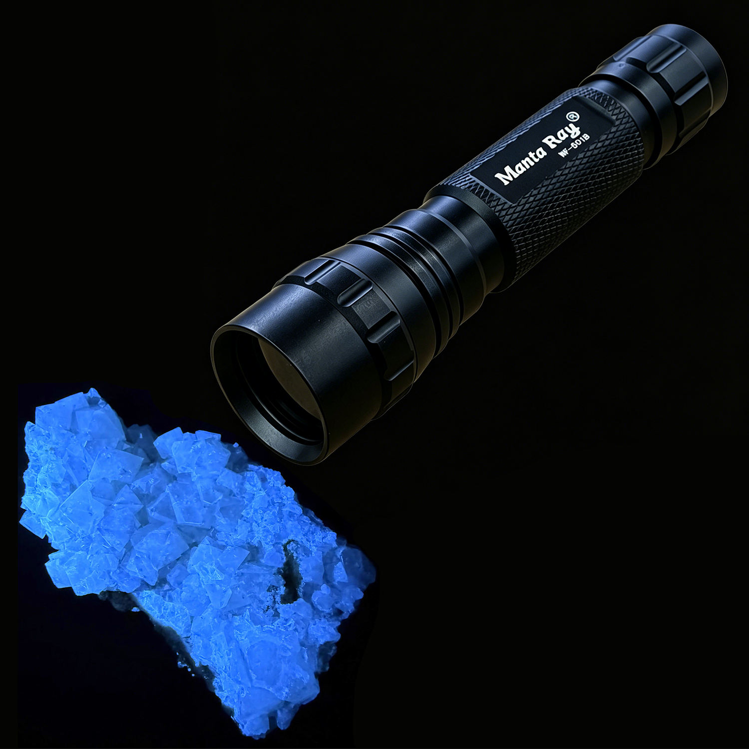 WF-501B 5W 4-Chip UVC LED Flashlight IP66 Rated Portable Mineral Ore Detection Light 254/255/275/295/310/320/340nm UV Camping