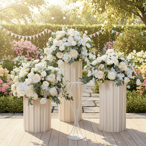 Centros de Mesa para Bodas, Decoraciones de Mesa, Bola de Flores de Seda, Decoración de Fondo para Bodas, Bola de Flores Artificiales Grandes - Product Image 1