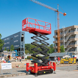 Plateforme élévatrice à ciseaux mobile sur chenilles électrique tout-terrain 4m 6m 8m 10m 12m pour la construction - Product Image 6