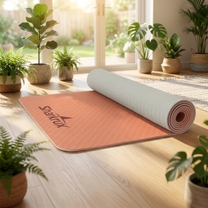 Tapete de <span class=keywords><strong>Yoga</strong></span> <span class=keywords><strong>Ashtanga</strong></span> TPE de 6mm con Agarre Extra Antideslizante, Logotipo Personalizado, MOQ Bajo, de Fábrica - Product Image 2