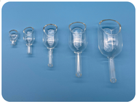 Verrerie de laboratoire bateau de pesage Miniature cuillère de pesage en verre personnalisée de haute qualité