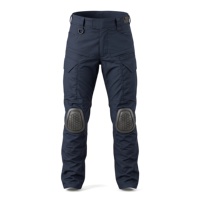 Pantalon cargo robuste sur mesure pour homme, grande taille, taille mi-haute, multi-poches, avec genouillères brodées, tricoté, décontracté