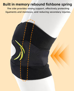 Attelle de genou respirante en néoprène, taille unique, stabilisatrice, en nylon et élasthanne, genouillères de protection pour les blessures sportives - Product Image 3