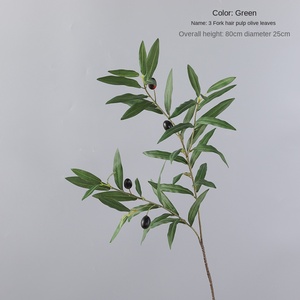 Simulación de Hoja de Olivo, Planta Verde Artificial, Decoración de Hoja de Olivo para Bodas, Arreglo Floral - Product Image 2
