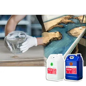 DIY Resin River Table Liquid Crystal Self-Leveling Eco-Friendly Epoxy Resin For Wooden Tabletop Protective Coating