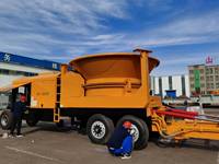 Machine forestière multifonctionnelle Heave Duty Broyeur de baignoire mobile Broyeur de racines d'arbres Broyeur de déchets de souche # tubgrinder # woodchipper