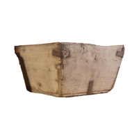 Chinois Antique Rustique Vintage Bois Massif Petite Boîte De Riz Mesure De Riz Petites Décorations Pour La Maison