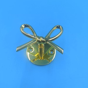 Zinc Alloy <b>Wall</b> <b>Hook</b> Gold Round Shape <b>Key</b> Holder Behind Doors On <b>Walls</b> Mounting Type - Product Image 1