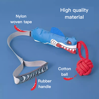 Jouet à mâcher pour chien avec ventouse, durable, couineur, pour intérieur et extérieur, modèles Requin, Aigle, Maïs