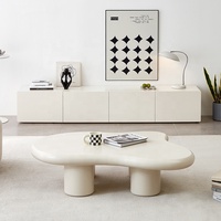 DW1177 Quanu Nouvelle table basse de style européen pour salon, table basse irrégulière créative en forme de nuage, design moderne