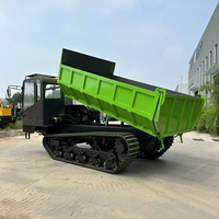 Livraison Gratuite Mini-Dumper Tout-Terrain Autochargeur 10T 12T avec Moteur Diesel 110HP à Refroidissement par Eau et Pompe Hydraulique sur Chenilles