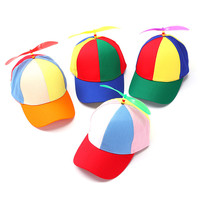 Gorra de Béisbol con Diseño de Libélula con Hélice Desmontable, Novedad para Fiestas, Creativa, para Primavera y Verano, para Adultos y Niños