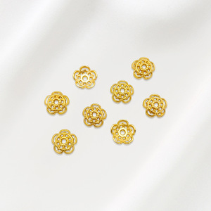 Gold Plated Alloy <b>Flower</b> Shape Jewelry Findings For <b>Bracelet</b> Making GP-24 Meander Pattern - Product Image 4