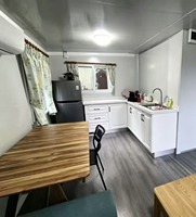 Cabine préfabriquée en acier pour restaurant avec équipement de cuisine