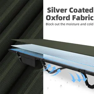 Lettino da campeggio pieghevole per esterno leggero da viaggio portatile affidabile lettino pieghevole in alluminio