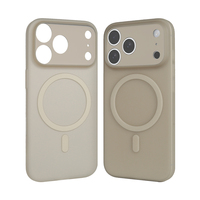 Jumeaux pour minimaliste bon toucher Super mince trou précis charge sans fil fort magnétique iPhone 17 Pro Max étui Compatible