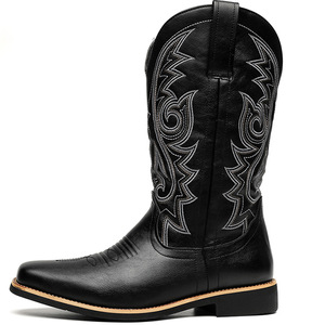 <span class=keywords><strong>Bottes</strong></span> de sécurité antidérapantes à tige haute pour hommes - <span class=keywords><strong>Bottes</strong></span> en cuir de qualité supérieure, protection anti-impact et anti-perforation, stockage à froid, style western - Product Image 4