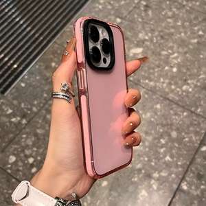 Coque de téléphone Apple 17 anti-jaunissement, couleur contrastée, avec airbag transparent pour iPhone 15, coque de protection en silicone 13 - Product Image 6