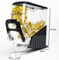 ECOBOX Gravity Bin Noix Distributeur de bonbons Distributeur d'aliments en vrac Café en grains Céréales Distributeur d'aliments secs pour magasins