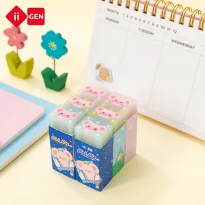 IIGEN Creative Pig Shaped Erasers Kawaii And Cute Animal Design Rubber Erasers