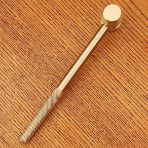 Marteau en laiton, marteau miniature multifonctionnel, marteau rond en cuivre de petite taille aux deux extrémités, vente en gros d'articles d'artisanat - Product Image 5