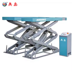 신아오신 가위형 이중 실린더 유압식 시저 리프트 트롤리 3톤 용량 (자동차 수리용, 12개월 보증) - Product Image 3