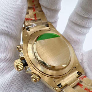 Reloj de diamantes de oro de alta calidad Relojes de diamantes de circón para hombres - Product Image 5