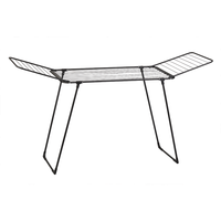 Meilleure vente Séchoir à vêtements pliable Gullwing métal cintre support usage domestique stockage en plastique vêtements étagères
