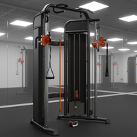 Station de musculation multifonctionnelle haut de gamme FTS Glide avec poulie double réglable pour entraînement fonctionnel et équipement de fitness