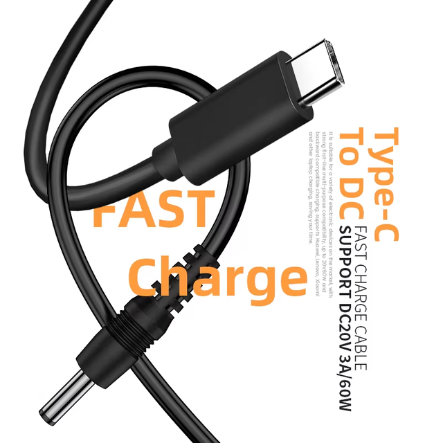 USB 3.1 Type-C Male to DC 5.5X2.5mm Female 0.2m Power Adapter Cable Stable for Mobile Phone Power Bank Camera and Computer