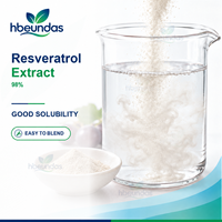 Extrait de Resvératrol en Poudre HBEUNDAS 98% Qualité Alimentaire Ingrédient d'Extrait Végétal en Gros pour Marque Privée OEM