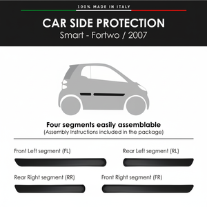 2007 modanature laterali Smart Fortwo con Kit carrozzeria a nastro biadesivo 3M - Product Image 1
