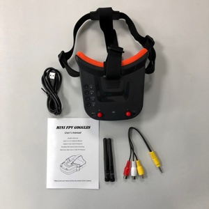 Mini lunettes FPV avec écran LCD de 3.0 pouces, 480x320, lentille Fresnel 4X, faible latence 20ms, antenne double RP-SMA 5.8G, batterie 1200mAh pour FPV - Product Image 5
