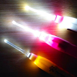 <b>Flashlight</b> Earpick Illuminated Ear Spoon Plastic Ear Cleaning Tool For Home Use With <b>Led</b> Light 6Pcs - Product Image 2