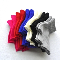 Gants sans doigts pour femmes et hommes Mitaines tricotées de couleur unie Mitaines d'hiver douces et chaudes Gants féminins de base unisexes Guantes