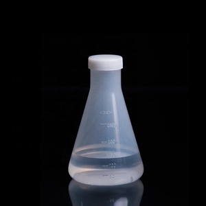 Bán buôn Nguồn cung cấp phòng thí nghiệm nhựa Polypropylene đáy tròn hình nón cốc erlenmeyer flasks với tam giác cap PP cổ flasks - Product Image 5