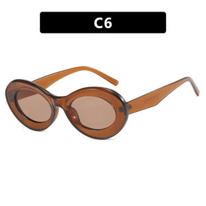 Gafas de Sol Ovaladas Simples <span class=keywords><strong>para</strong></span> <span class=keywords><strong>Mujer</strong></span>, Protección UV400, Nuevas y Modernas <span class=keywords><strong>2023</strong></span>, Montura Completa, <span class=keywords><strong>para</strong></span> Rostro Redondo - Product Image 6