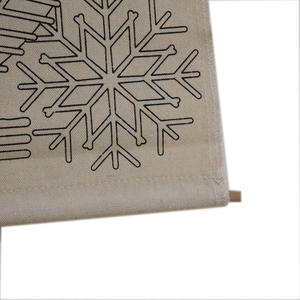 <span class=keywords><strong>Banner</strong></span> de lienzo personalizado con arte acrílico pintado a mano, dibujo de líneas DIY en marco de madera, decoración de pared de seda colgante para el hogar - Product Image 5