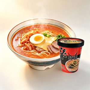 Fideos Instantáneos Picantes Estilo Coreano <span class=keywords><strong>Shin</strong></span> <span class=keywords><strong>Ramen</strong></span>, Listos en 5 Minutos, Comida Instantánea en Vaso para Viajes, Bocadillo Nocturno - Product Image 4