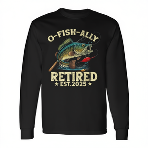 T-shirt à manches longues O-Fish-Ally pour pêcheurs retraités 2025 – Produit promotionnel pour les pêcheurs retraités - Product Image 2