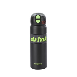 Bouteille d'eau isotherme double compartiment avec paille et large ouverture pour étudiants, utilisation extérieure, portable et réutilisable, bouteille de sport - Product Image 2