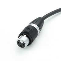 Câble DMX étanche IP65 à 3 conducteurs 3*0.3mm 1.2M AC 85-265V Câble de signal XLR 3 broches pour éclairage de scène