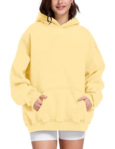 Sweat à capuche surdimensionné pour homme en coton 100% de haute qualité, 600 g/m², avec impression personnalisée, lourd, pour l'hiver - Product Image 5