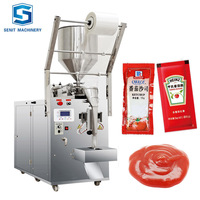 Petite machine d'emballage automatique de sachets de pâte pour sauce tomate, ketchup, miel, emballage alimentaire