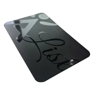 Hot sale 0.32mm stainless steel Metal Business Card laser engraved metal vip card metal credit cards for laser engraving