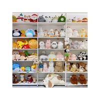 Jouets en peluche super doux en coton de 10 à 20 cm pour machine à griffes de type grue, mini machine à griffes, animaux en peluche