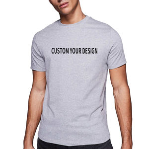 Camisetas en blanco ajustadas para hombre, ropa de calle de alta calidad, camisetas bordadas personalizadas, camisetas OEM - Product Image 1