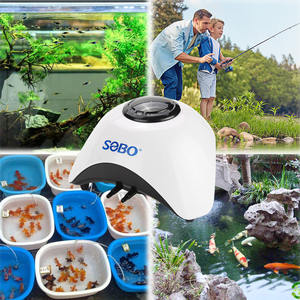 Sobo Sb860a Sb830a 220-240V Tank Zuurstof Stille Beluchter Pomp Verstelbare Dubbele/Enkele Uitlaat Voor Visteelt En Aquaria - Product Image 5