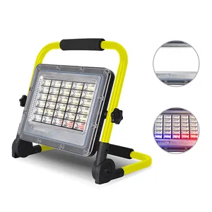 Luz LED de Trabajo Portátil de emergencia, luz de advertencia RGB recargable de 100W y 200W