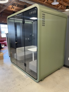 OEM cách âm gian hàng Acoustic phòng mini hộp điện thoại với không khí, gian hàng cho văn phòng họp thương mại đúc văn phòng Pods/ - Product Image 4